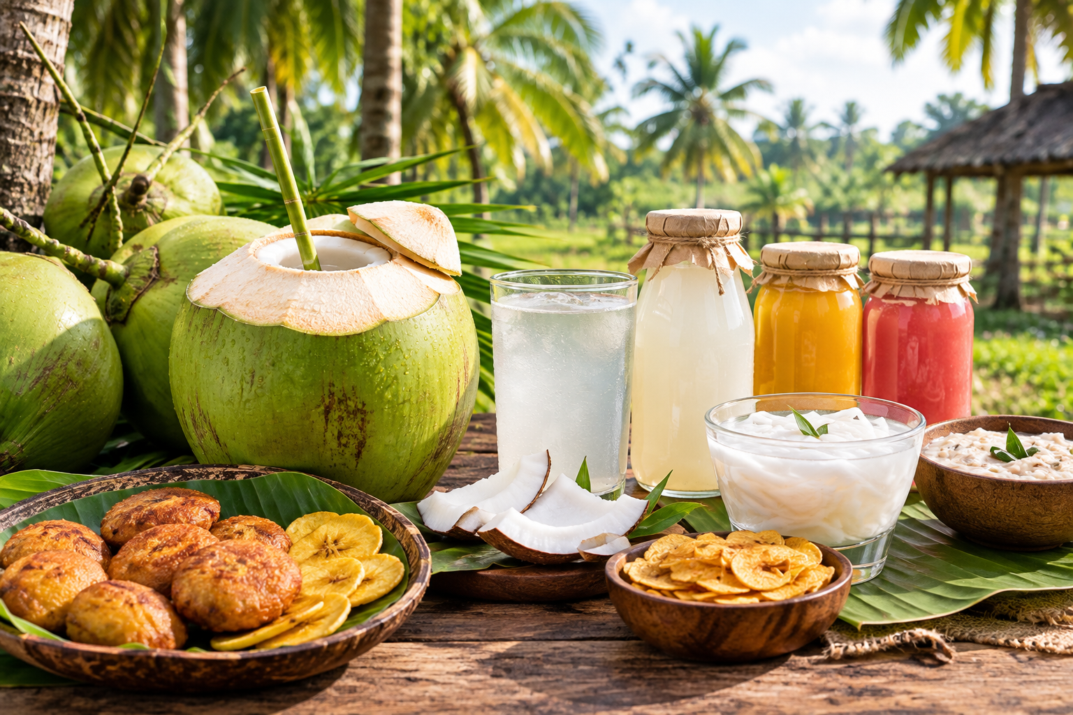 Coconut Water & Farm Drinks